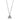 DA301 - High polished (no plating) Stainless Steel Chain Pendant with AAA Grade CZ in Clear
