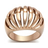 GL162 - IP Rose Gold(Ion Plating) Brass Ring with No Stone