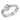 DA350 - High polished (no plating) Stainless Steel Ring with AAA Grade CZ in Clear