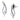 DA185 - High polished (no plating) Stainless Steel Earrings with AAA Grade CZ in Clear