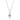 DA228 - High polished (no plating) Stainless Steel Chain Pendant with AAA Grade CZ in Clear