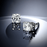 LO3948 - Rhodium Brass Earrings with AAA Grade CZ in Clear
