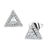 DA327 - No Plating Stainless Steel Earrings with AAA Grade CZ in Clear