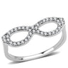 DA315 - No Plating Stainless Steel Ring with AAA Grade CZ in Clear