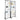 2' x 5.6' Grid Wall Panels Tower, 2 Packs Wire Gridwall Display Racks with T-Base Floorstanding, Double Side Gridwall Panels for Art Craft Shows, Retail Display with Extra Clips and Hooks