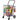Folding Shopping Cart, Jumbo Grocery Cart with Double Baskets, 360° Swivel Wheels, Heavy Duty Utility Cart, 110 LBS Large Capacity Utility Cart for Laundry, Shopping, Grocery, Luggage