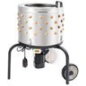 Chicken Plucker Machine, 20" Diameter Stainless Steel Drum De-Feather Remover Poultry, 280RPM Defeathering Equipment with 108 Soft Fingers, 500W Motor for Efficient Poultry Plucking