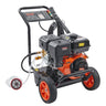 Gas Pressure Washer, 4400 PSI 4.0 GPM, Gas Powered Pressure Washer with Copper Pump, Spray Gun and Extension Wand, 5 Quick Connect Nozzles, for Cleaning Cars, Homes, Driveways, Patios