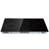 Built in Electric Stove Top, 30.3 x 20.5 inch 5 Burners, 240V Glass Radiant Cooktop with Sensor Touch Control, Timer & Child Lock Included, 9 Power Levels for Simmer Steam Slow Cook Fry