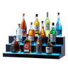 LED Lighted Liquor Bottle Display Bar Shelf RF & App Control 30" 3-Step