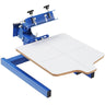 Screen Printing Machine, 1 Color 1 Station Silk Screen Printing Press, 21.2x17.7in Screen Printing Press, Double-layer Positioning Pallet, Adjustable Tension for T-shirt DIY Printing