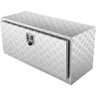 Underbody Truck Box, 36"×17"×18" Pickup Storage Box, Heavy Duty Aluminum Diamond Plate Tool Box with Lock and Keys, Waterproof Trailer Storage Box with T-Handle Latch for Truck, Van, Trailer