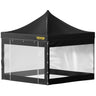 Pop Up Canopy Tent, 10 x 10 FT, Outdoor Patio Gazebo Tent with Removable Sidewalls and Wheeled Bag, UV Resistant Waterproof Instant Gazebo Shelter for Party, Garden, Backyard, Black