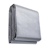 Tarp Waterproof 20x30 ft, Plastic Poly Tarp Cover 10 Mil, Multi Purpose Tear UV and Temperature Resistant Outdoor Tarpaulin with High Durability Reinforced Grommets (Silver/Brown)