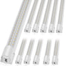 10 Pack LED Shop Light, 8 FT, 80W Linkable Shop Light Fixture, 10000 LM Ceiling Lights 59 in Power Cords with ON/OFF Switch 48 in Connector Cables, for Garage Warehouse Home Workkshop and Office