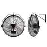 Wall Mount Fan, 2 PCS 18 inch Manual 360-Degree Tilt Adjustment, 3-speed High Velocity Max. 4000 CFM Industrial Wall Fan for Indoor, Commercial, Warehouse, Workshop, Basement, Garage