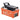 Air Hydraulic Pump, 10,000 PSI 1/2 Gal Reservoir, NPT 3/8" Oil Outlet, NPT 1/4" Inlet, 6.6 ft Pipe, Foot Actuated Hydraulic Pump Air Treadle for Auto Body Frame Machines and Pulling Post, Orange