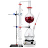 Essential Oil Distillation Kit, 2000ml Distillation Apparatus, 3.3 Boro Lab Glassware Distillation Kit with 1000W Heating Plate and 24, 40 Joint, 28 pcs Set