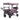 Wagon Stroller for 2 Kids, Push Pull Quad Collapsible Stroller with Adjustable Handle, Encircling Harness Removable Canopy,4 Wheels w/ Brakes,Mutifunction Tandem Stroller for Camping Dark Purple