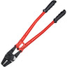Hand Swager Crimper 24 Inch,Swaging Tool 5 Cavity 1/16" 3/32" 1/8" 5/32" 3/16",Hand Cimping Tool for Copper Aluminum Oval Sleeves and Stop Sleeves,Wire Rope Crimping Tool Swage Tool Long Hand