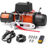 Electric Winch Truck 13,500 lb Synthetic Rope Waterproof Remote Control