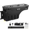 Truck Bed Storage Box, Lockable Lid, Waterproof ABS Wheel Well Tool Box 6.6 Gal/20 L with Password Padlock, Compatible with Tundra 2007-2021, Driver Side, Black