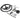 Outboard Steering System 13' Outboard Rotary Steering System 13 Feet Boat Steering Cable with 13" Wheel Durable Marine Steering System