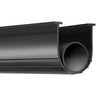 Garage Door Seals Bottom Rubber, U Shape +O Ring Garage Door Weather Stripping, Universal Weatherproof Threshold Buffering Sealing Rubber , 5/16 inch T-ends and 3 3/4 inch Width (10 Ft, Black)