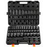 Impact Sockets Set 43pcs 6-Point 1/2in Drive Bit Ratchet Tool Kit Case