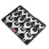 Crowfoot Wrench Set, 1/2" Drive 14-Piece SAE (1-1/16" - 2") Crows Foot Wrench Set with Storage Tray, 40CR Material with Laser Etched Sizing, for Mechanical Maintenance or Repairs