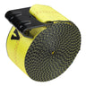 Winch Straps, 4" x 30', 6000 lbs Load Capacity, 18000 lbs Break Strength, Truck Straps with Flat Hook, Flatbed Tie Downs Cargo Control for Trailers, Farms, Rescues, Tree Saver, Yellow (4 Pack)