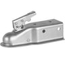 Straight Trailer Coupler, for 2-Inch Hitch Ball, 3-Inch Channel, 5000 lbs Capacity, Heavy Duty Trailer Tongue Coupler, Ideal for Towing Station Wagons, Pickup Trucks, SUVs, Zinc Plated Surface
