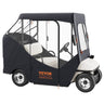 Golf Cart Enclosure, 600D Polyester Driving Enclosure with 4-Sided Transparent Windows, 2 Passenger Club Car Covers Universal Fits for Most Brand Carts, Sunproof and Dustproof Outdoor Cart Cover