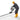 Gas Concrete Power Screed, 8ft Aluminum Board Straight Edge Bar Set, 4 Stroke Cement Finishing Vibrating Motor with Height Adjustable Handles, High Efficient Concrete Tools 6500RPM