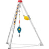 Confined Space Tripod Kit, Confined Space Tripod 7' Legs Bracket and 98' Cable, Confined Space Rescue Tripod 32.8' Fall Protection, 1200 lbs Winch, Storage Bag