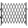 Single Folding Security Gate, 7.1' H x 7.1' W (85 x 85 inch)Folding Door Gate, Steel Accordion Security Gate, Flexible Expanding Security Gate, 360° Rolling Barricade Gate, Scissor Gate