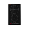 Electric Cooktop, 2 Burners, 12'' Induction Stove Top, Built-in Magnetic Cooktop 3000W, 9 Heating Level Multifunctional Burner, LED Touch Screen w/ Child Lock & Over-Temperature Protection