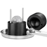 Ice Ball Press, 2.4" Ice Ball Maker, Aircraft Al Alloy Ice Ball Press Kit for 60mm Ice Sphere, Ice Press with Tong and Drip Tray, for Whiskey, Cocktail, Bourbon, Scot on Party & Holiday, Black