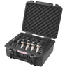 Hard Pistol Cases with Pre-cut PU Foam Lockable Pistol Case for 6 Pistol