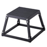 Plyometric Jump Box, 12 Inch Plyo Box, Steel Plyometric Platform and Jumping Agility Box, Anti-Slip Fitness Exercise Step Up Box for Home Gym Training, Conditioning Strength Training, Black