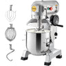 Commercial Food Mixer, 10Qt Commercial Mixer with Timing Function, 450W Stainless Steel Bowl Heavy Duty Electric Food Mixer Commercial with 3 Speeds Adjustable 113/184/341 RPM