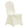 Stretch Spandex Folding Chair Covers, Universal Fitted Chair Cover, Removable Washable Protective Slipcovers, for Wedding, Holiday, Banquet, Party, Celebration, Dining (100PCS Ivory White)