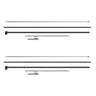 Feather Flag Pole Kit 2 Packs Swooper Flag Pole 12.7 ft with Ground Stakes