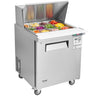 Commercial Refrigerator 28" Sandwich Salad Prep Table 1 Door with 12 Pans
