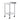 24 x 24 x 40 Inch Stainless Steel Work Table, Commercial Food Prep Worktable with Casters, Heavy Duty Prep Worktable, Metal Work Table with Adjustable Height for Restaurant, Home and Hotel