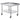 Stainless Steel Work Table, 30 x 36 x 30 Inch Commercial Food Prep Worktable with 4 Wheels, Casters, 3-Sided Backsplash Heavy Duty Prep Worktable, Metal Work Table for Restaurant Home Hotel