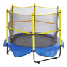 5FT Trampoline for Kids, 60" Indoor Outdoor Trampoline with Safety Enclosure Net, Basketball Hoop and Ocean Balls, Mini Toddler Recreational Trampoline Birthday Gifts for 3+ Years Kids