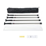 Dust Barrier Poles, Carry Bag, 10 Ft Poles with 4 Telescoping Poles, and 32.8x13.12 Ft Plastic Film, for Interior Decoration and Painting Projects