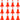 12Pack 18" Traffic Cones, Safety Road Parking Cones PVC Base, Orange Traffic Cone with Reflective Collars, Hazard Construction Cones for Home Traffic Parking