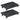 Furniture Dolly, 500 lbs Capacity Each Count, Furniture Mover with Wheels, Portable Moving Rollers 4 Wheels Heavy Duty, Small Flat Dolly Cart with Interlocking for Heavy Furniture, 2 Pack, Black